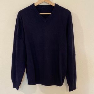 Navy blue cashmere sweater